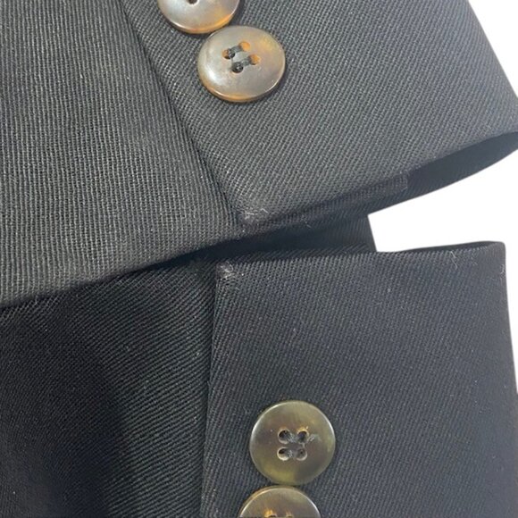 Vintage Peerless Mens Double Breasted Blazer | 42 | Black | Wool - Picture 5 of 12